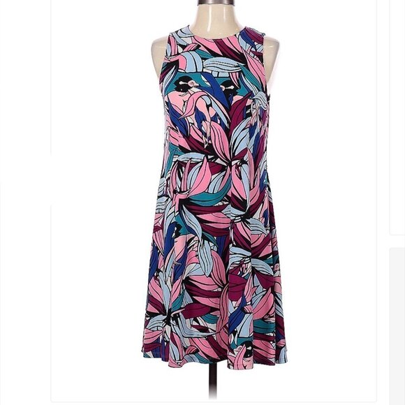 GRETCHEN Scott Designs Coloful Floral Dress Size XS Beachy Golf Preppy - Picture 1 of 3